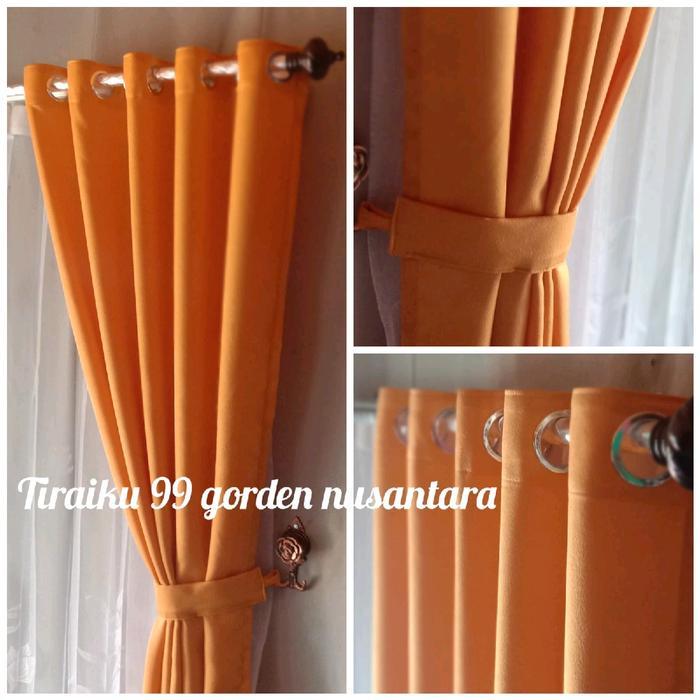 53lg- Gorden Polos Minimalis Panjang 250 Cm Hordeng Jendela