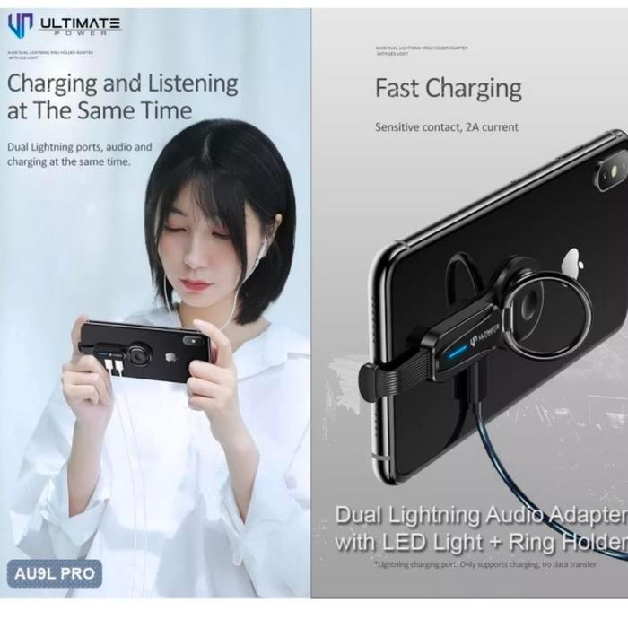 Ultimate Audio Converter Iphone Lightning To Dual Lightning Open Mic