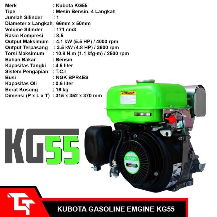 KUBOTA GASOLINE EMGINE KG55 / MESIN BENSIN KUBOTA KG55
