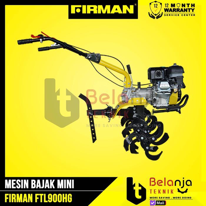 FIRMAN Mesin Traktor FTL900HG Jago Tiller Tanah Basah & Kering FTL 900 HG 7HP Gear Transmisi FTL900