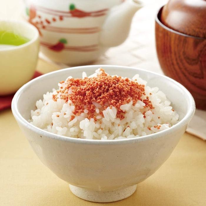 Hakata Mentaiko Powder Spicy Cod Roe Seasoning Granule Bubuk Rice Topping Sprinkle Telur Ikan Asin