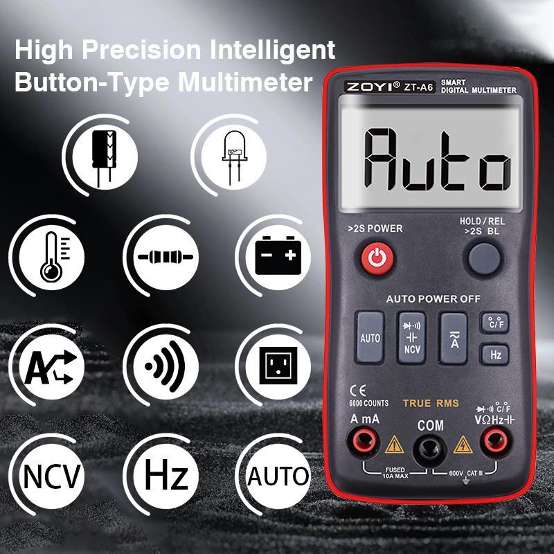 ZOYI ZT-A6 ZTA6 Auto Ampere Multimeter Meter Digital NCV + Suhu