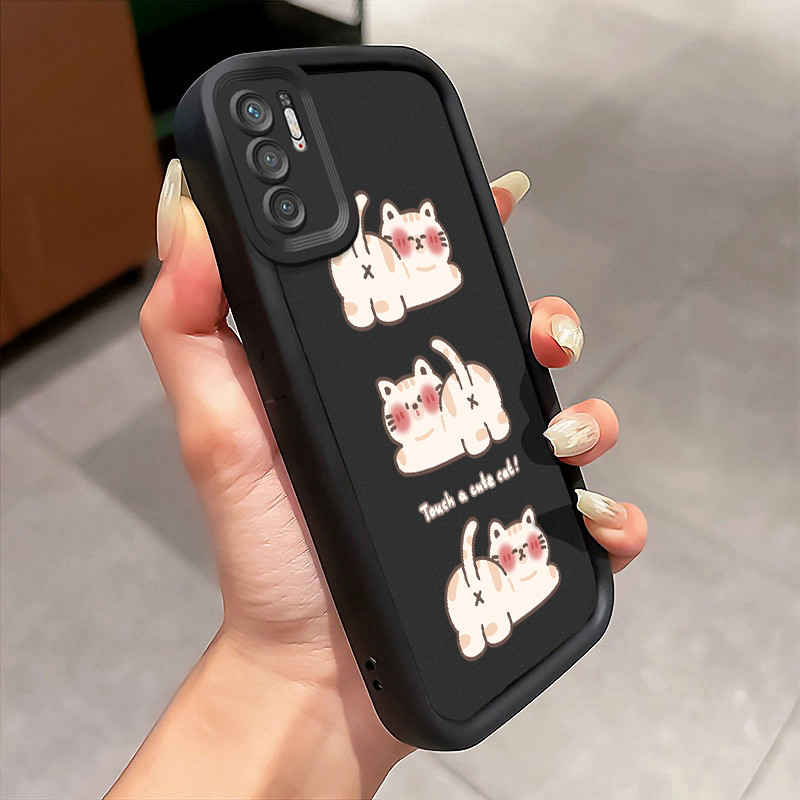 Casing Hp Xiaomi Redmi Note 10 5G Redmi Note 10T 5G POCO M3 Pro 4G POCO M3 Pro 5G Case Kucing imut d