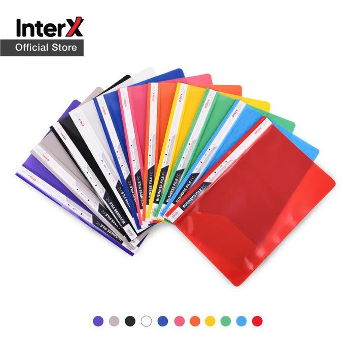 InterX Folder Business File / Acco Snelhecter Map Arsip / Penyimpanan Dokumen Folio (F4)