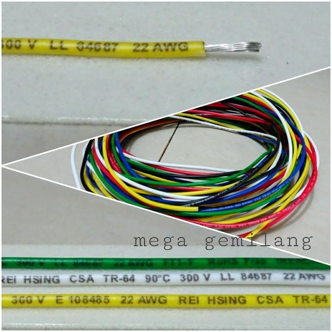 TERBARU Kabel 22 Awg / Awg 22 ( 1 Meter )
