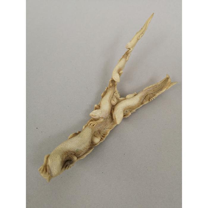 REDAY Terlaris TANDUK RUSA UKIR KADAL LIZARD ANTIK KOLEKSI LAWAS Promo Murah