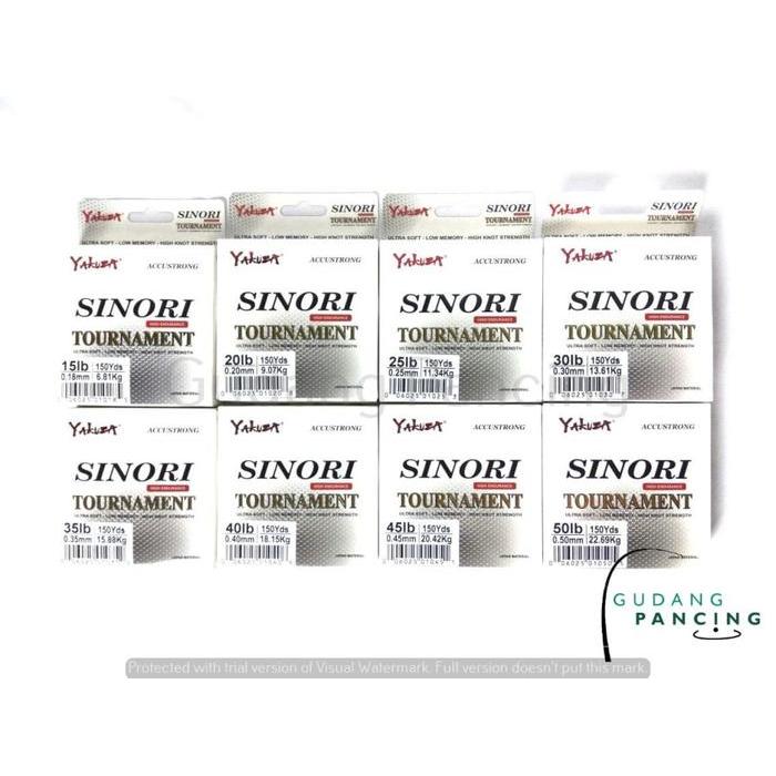 Terbaru Senar Pancing Yakuza Sensor Sinori Tournament