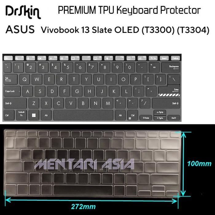 BERKUALITAS Keyboard Protector ASUS VivoBook 13 Slate OLED T3300 - DrSkin PREMIUM