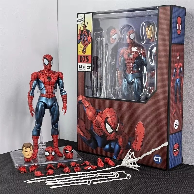 Ct Toys Spider-Man Mafex 075 Figure The Anazing Spiderman Comic Ver Mafex 185 Action Figure Figurine