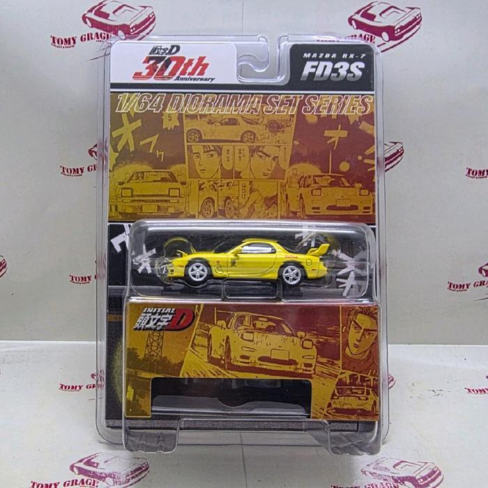 HOBBY JAPAN MAZDA RX7 RX-7 FD3S REDSUNS INITIAL D KEISUKE TAKAHASHI VS TAKUMI FUJIWARA