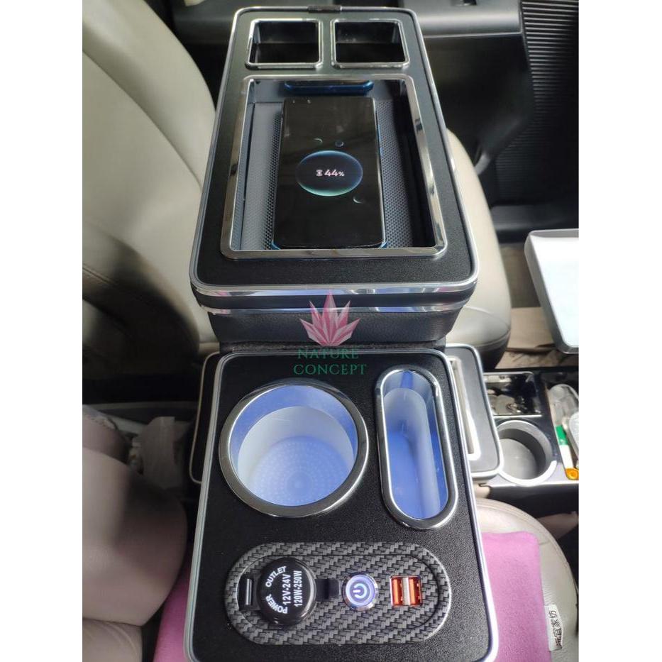BERKUALITAS Console Box Mobil Honda Freed fitur Lengkap Mewah USB Power Outlet