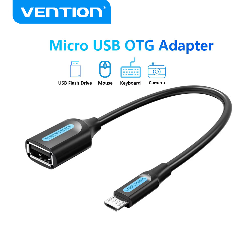 Vention Micro USB OTG Cable Adapter for Xiaomi Redmi Note 5 Micro USB Connector USB 2.0 OTG Adapter