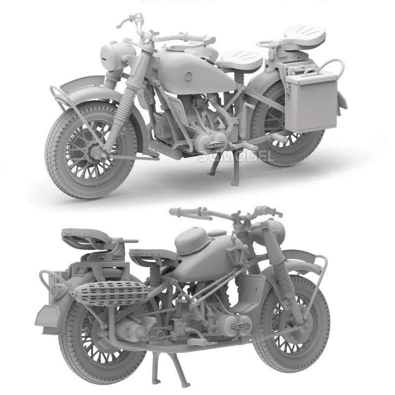Freedom Assembling Model Kit F16006 R75 military Motorcycle Solo 1/16