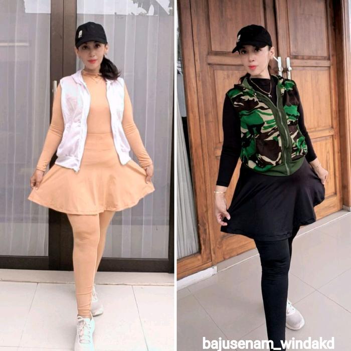 Legging Rok Olahraga/Legging Rok Senam/Legging Rok Trampolin/Legging Rok Zumba/Legging Rok
