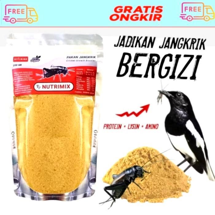 Jangkrik Kering Nutrimix Pakan Burung Murai dan Kacer