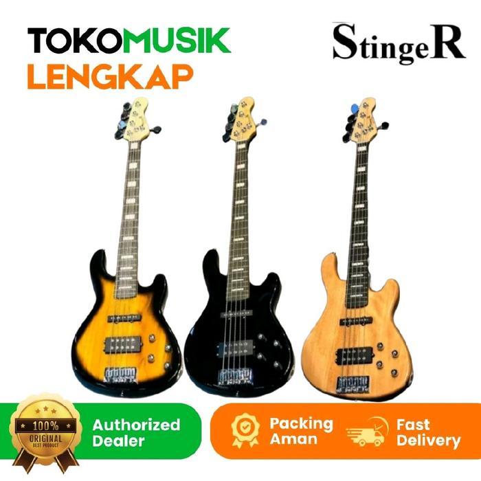 Guitar Bass Stinger SJB750 Jazz Bass Gitar Stinger Bass SJB 750 5String