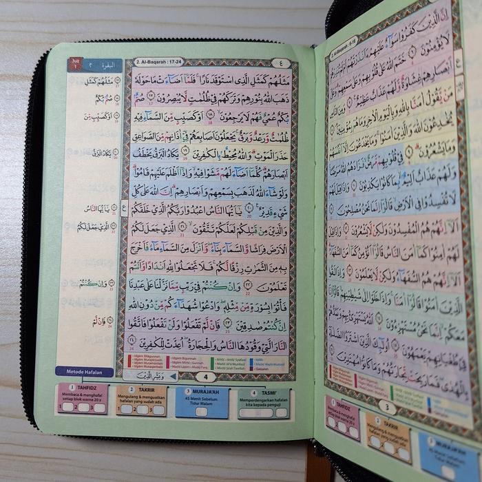 SIAPKIRIM Al-Quran YAZID AL-HIFZ Cover Jaket Alquran Utsmani Tajwid Warna Blok Warna Hafalan Dompet