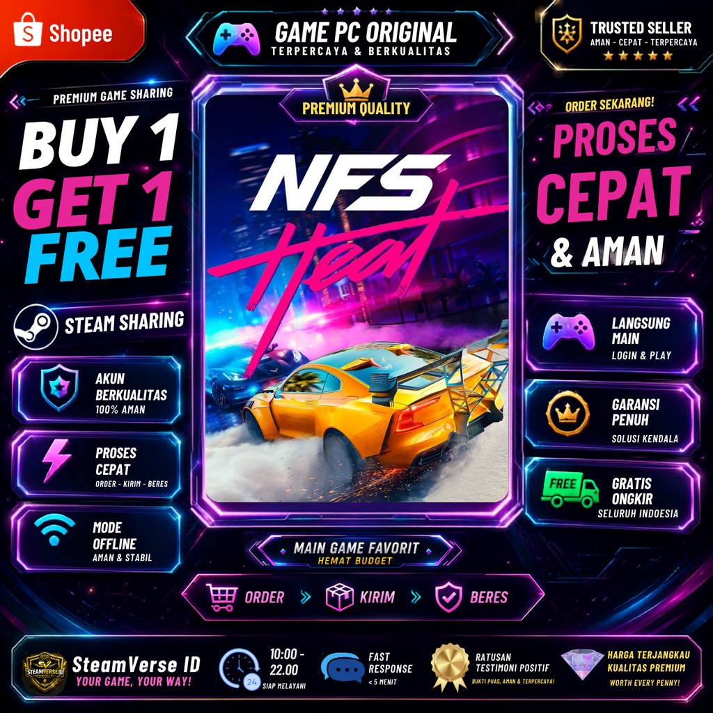 Need For Speed: Heat | Steam Share Premium Buy 1 Get 1 Free
