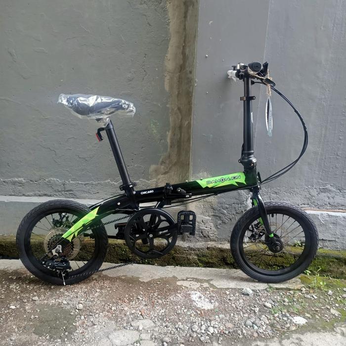 sepeda lipat dahon ion chicago 16 inch - Hitam