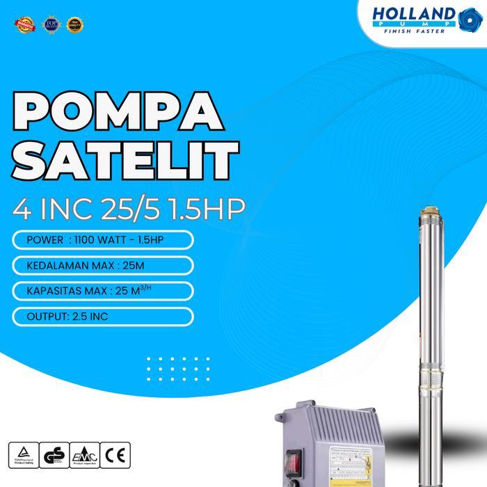 Pompa Celup Air Submersible/ pompa sibel Holland Pump Casing 4 inch 25/5 1.5HP Non Kabel
