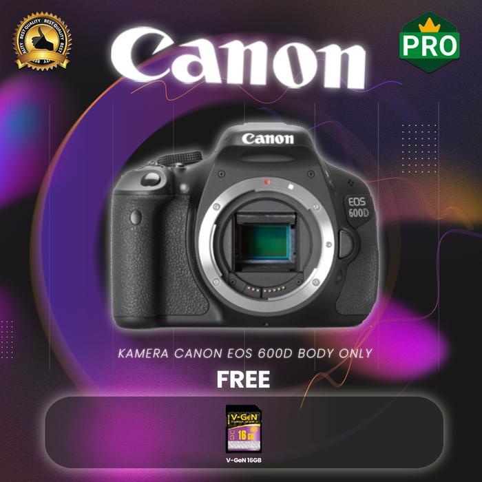 Kamera Canon Eos 600D Body Only Terbaru 