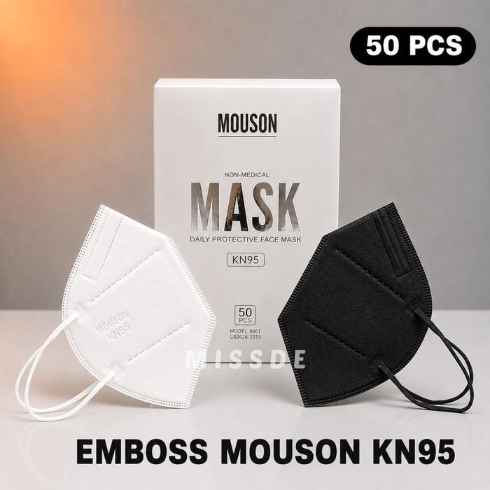 Diskon Masker Kn95 Mouson Isi 50 Pcs Original