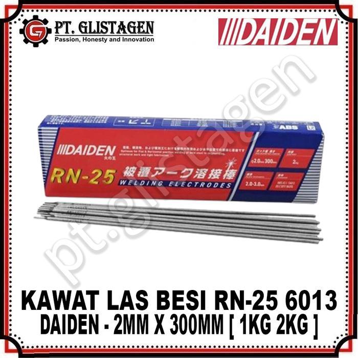 Daiden Rn25 2Mm X 300Mm Kawat Las Listrik Mma Elektroda Welding Rn-25 E6013 Original Daiden