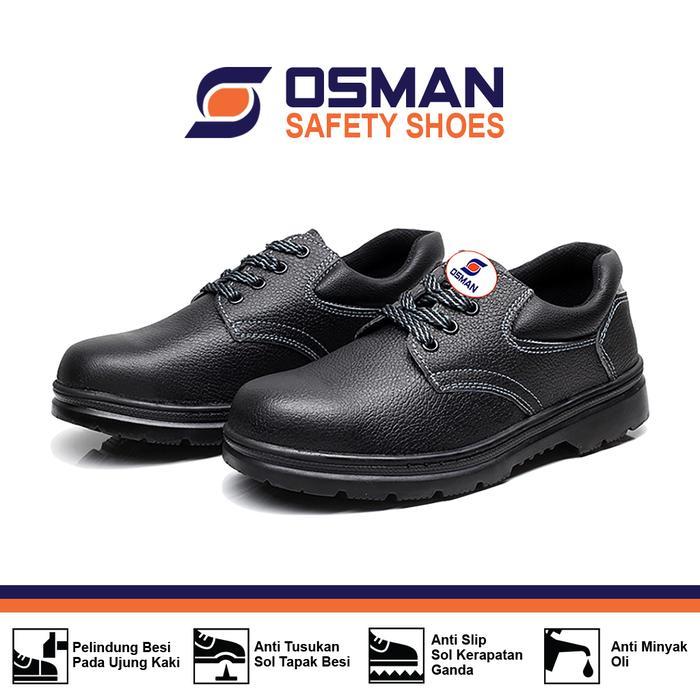 Osman Os-022, Sepatu Safety Low Cut, Safety Shoes Osman, Sepatu Ujung Besi, Steel Toe Safety Shoes,
