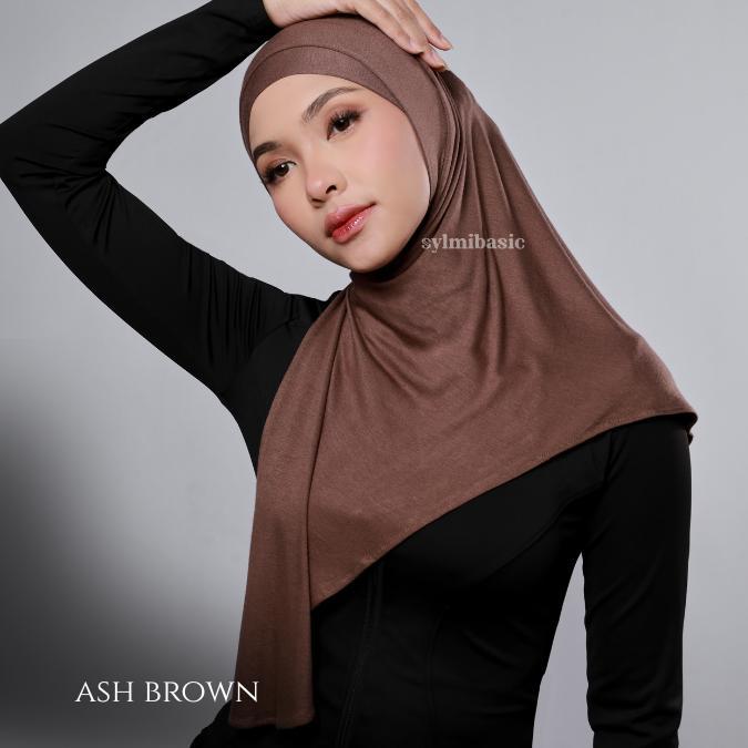 EDGY SPORT AND DAILY HIJAB by Sylmibasic - EDGY Ash Brown, EDGY SPORT