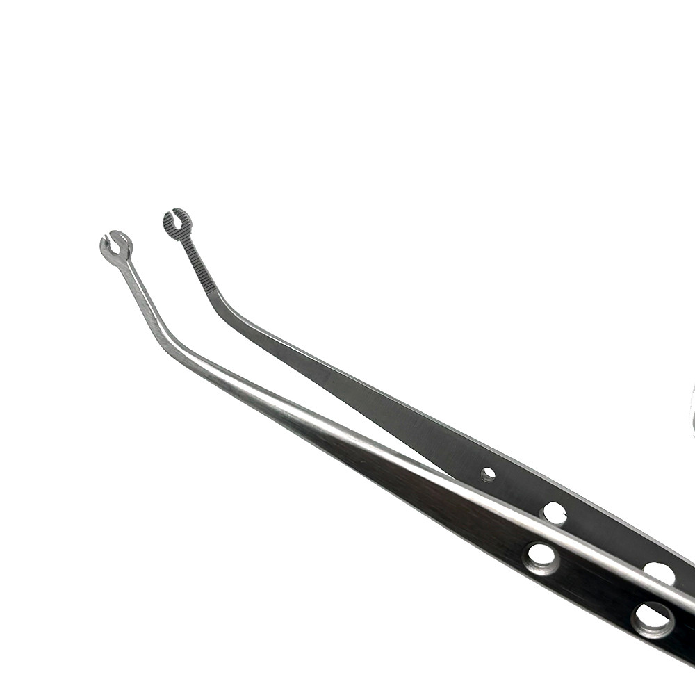 Dental Surgical Stitching Tweezer Cotton Dressing Forcep Slots Surgical Needle Tweezers Operation
