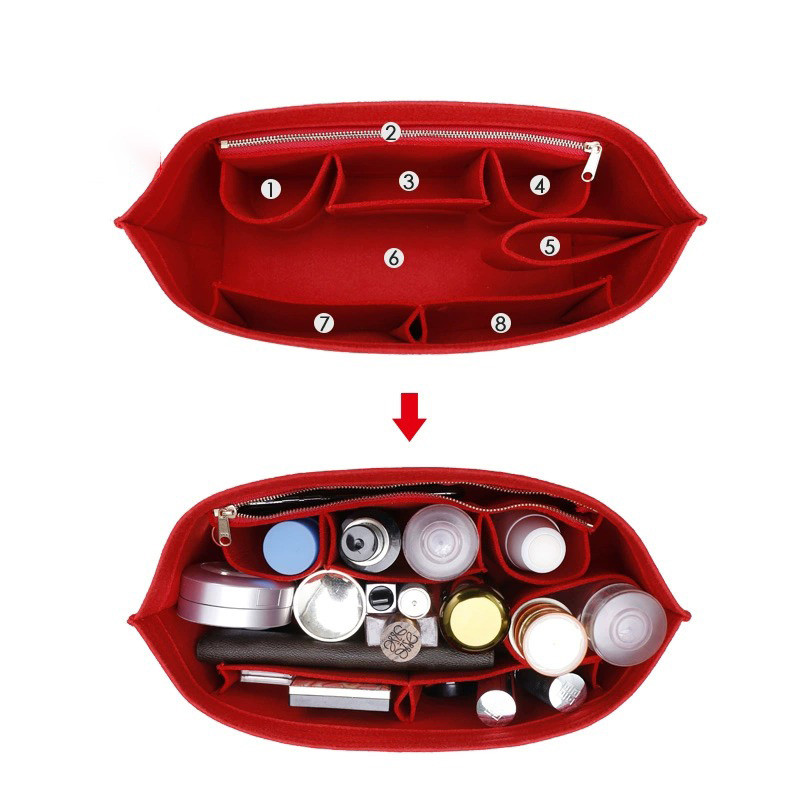 Purse Organizer Insert for Handbags, Felt Bag Organizer for Tote & Purse, Tote Bag Organizer Insert,