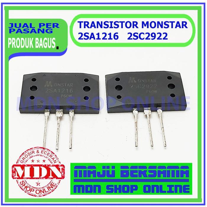 Transistor 2SA1216 2SC2922 Monstar Sepasang Ampli BAGUS