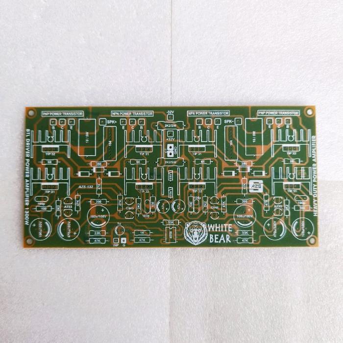 PCB Driver 1300W BTL White Bear Power Amplifier