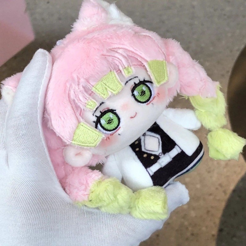 Demon Slayer anime Kaii Kanroji Mitsuri peripheral cotton doll 10cm doll doll cute girl heart pillow