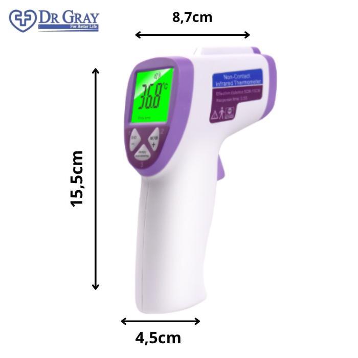 Termometer Tembak Non Contact Dr Gray Thermometer Infrared IT-916