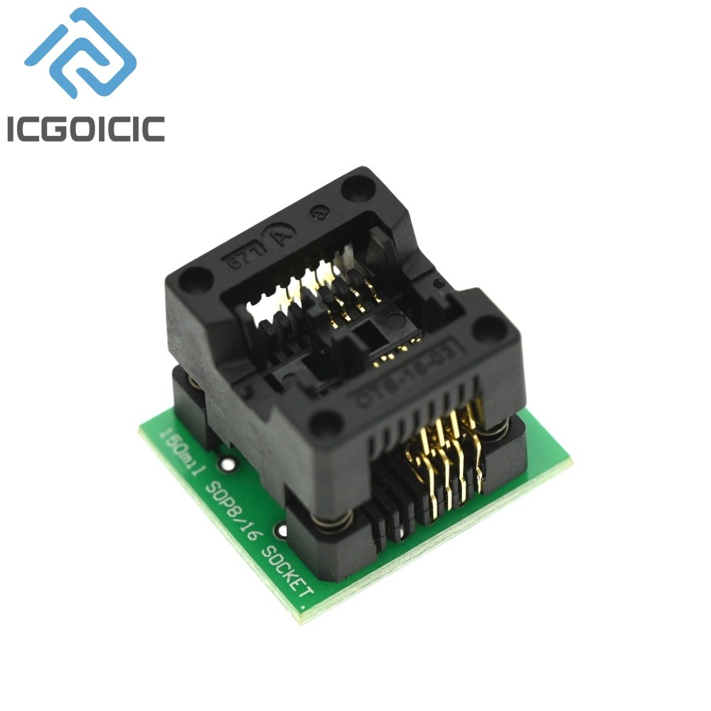 150Mile 200 Mile SO8 SOP8 To DIP8 EZ Programmer Adapter Socket Converter Module For EZP2010 EZP2013