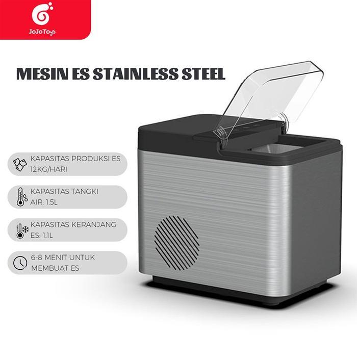 Mesin Es Batu Kristal Stainless Steel Hicon Ice Maker Machine Membuat