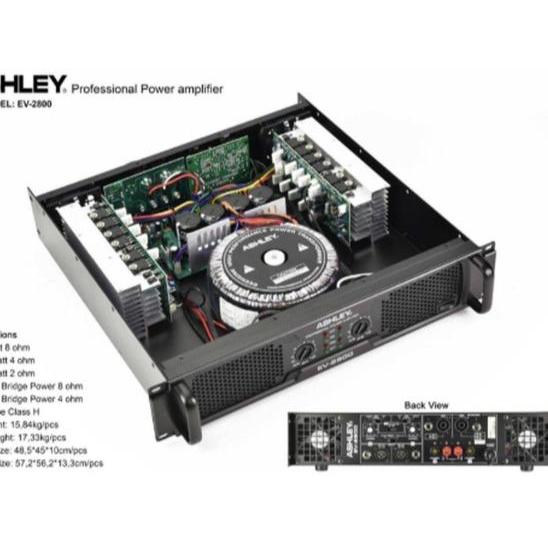Power Amplifier Ashley EV2800/ASHLEY EV-2800/power ampli ashley 2800