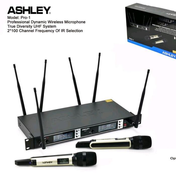 Original Mic Wireless Ashley Pro1 Pro 1. Pp. Free Koper 6 Antena