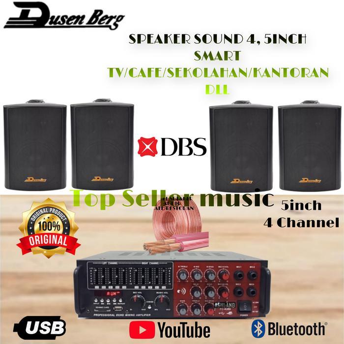 PAKET 4 SPEAKER 5 INCH DUSENBERG ASTEX 1,CAFE,RESTORAN-BLUETOOTH DLL