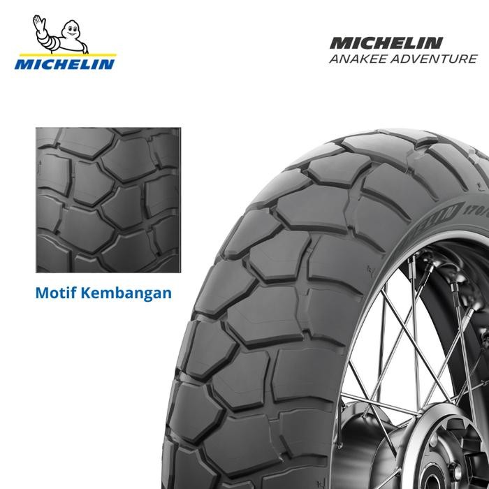 Ban Motor Michelin Anakee Adventure 170-60 Ring 17 - Ban Motor Tubeless