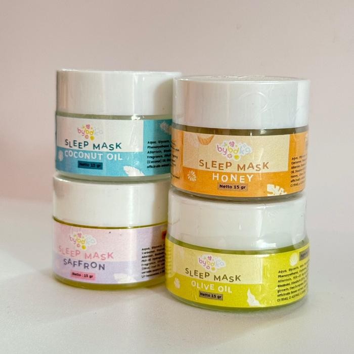 KJ BYBDKA SLEEP MASK SLEEPING MASK SAFFRON COCONUT OLIVE HONEY