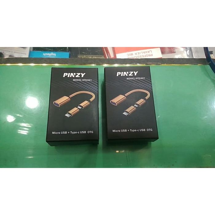 Terlaris OTG Pinzy 2in1 Adapter USB to Micro and Type C - OTG001 pinzy 2in1 SALE