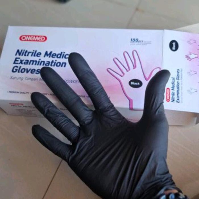 New nitrile gloves/sarung tangan karet hitam/save gloves/gloves