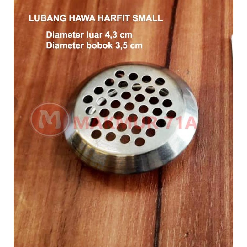 Lubang Hawa Stainless Bulat SMALL / Saringan hawa / Lubang angin
