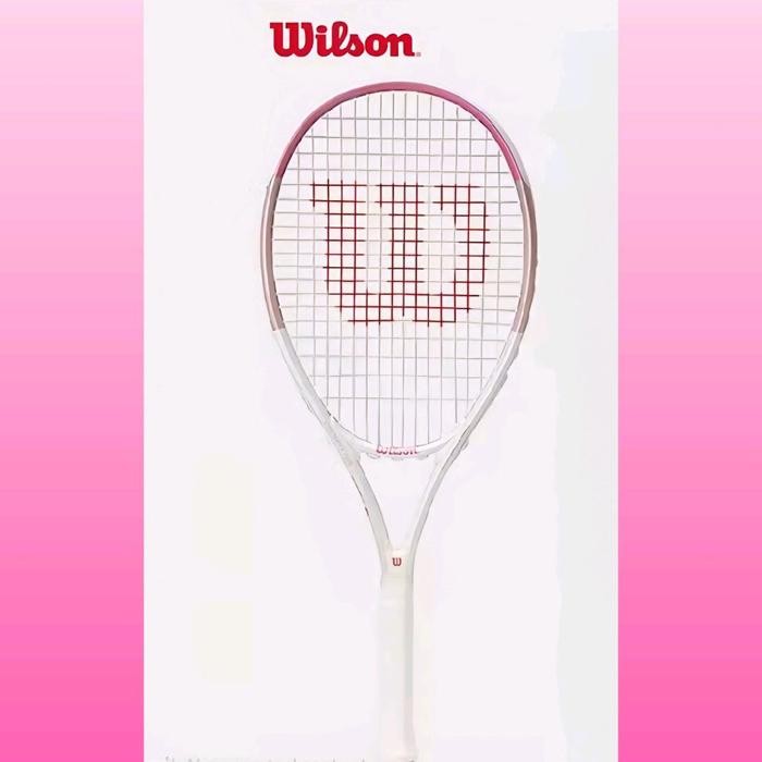Sale Raket Tenis Wilson Burn 113 White Pink / Raket Wilson Burn White Pink / Raket Tenis Pemula