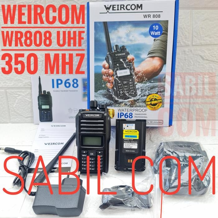 WEIRCOM WR808 UHF 350 MHZ 10 WATT HT WEIRCOM WR 808 UHF LOW UHF 330MHZ