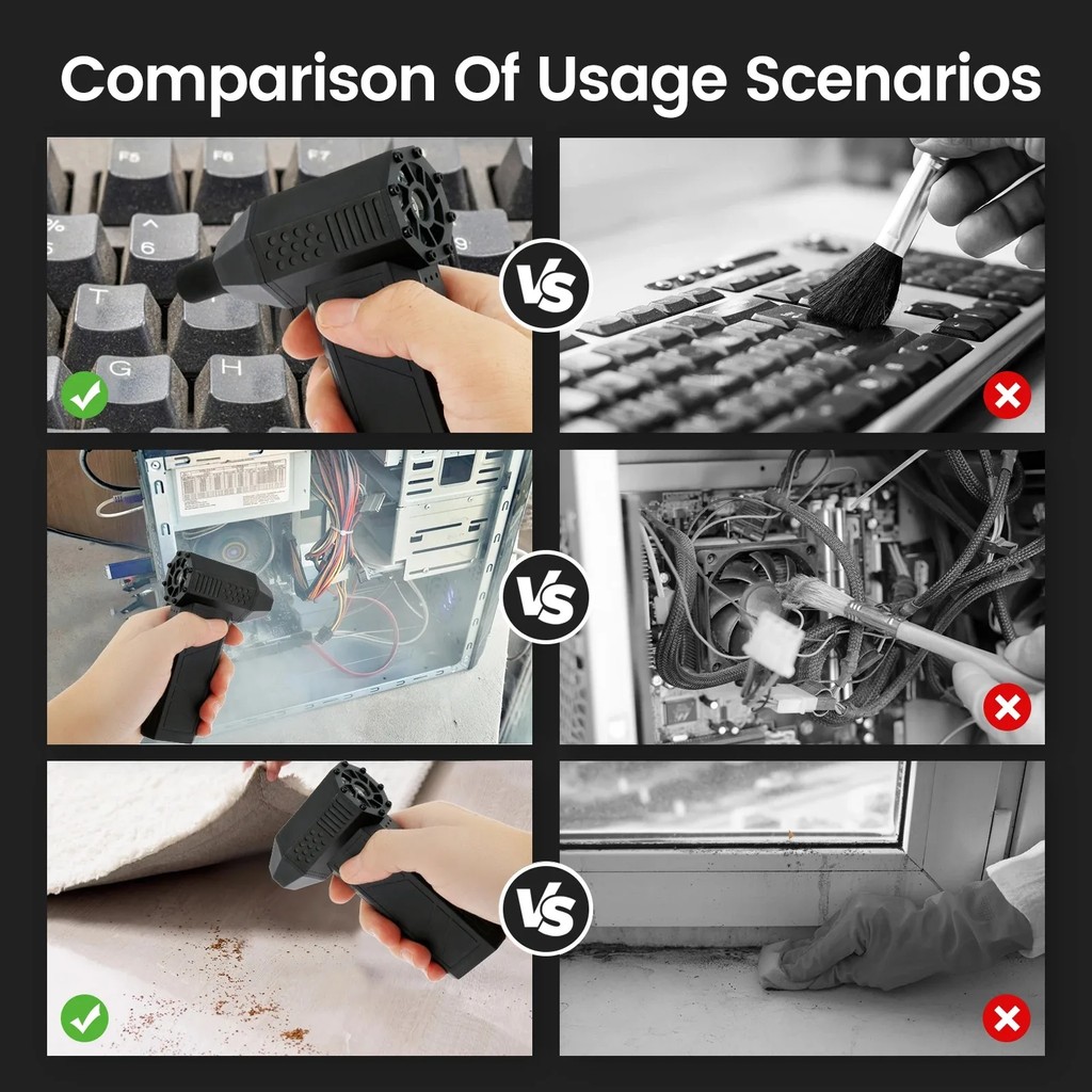 Portable Wireless Mini Turbo Jet Fan 130000RPM Electric Blower Car Cleaning Motor Handheld Cyclone