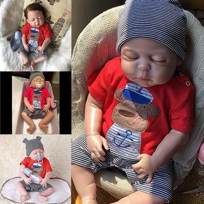 STOK TERBATAS  BABY DOLL SILICON FULL BODY MANUSIA HIDUP TIDUR BONEKA BISA DICUCI TERJANGKAU