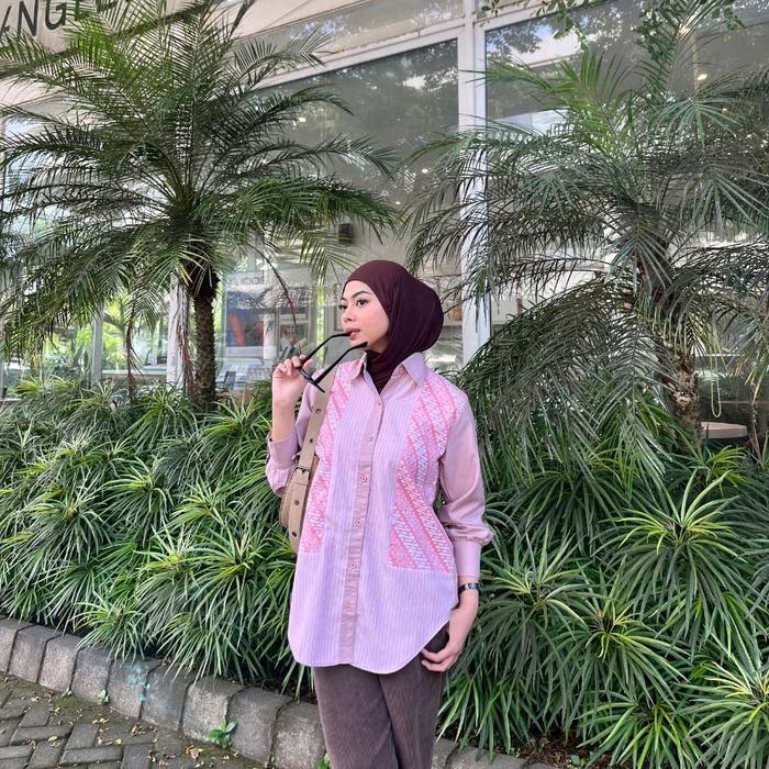 SAIARA KEMEJA BATIK HAFSHA PINK